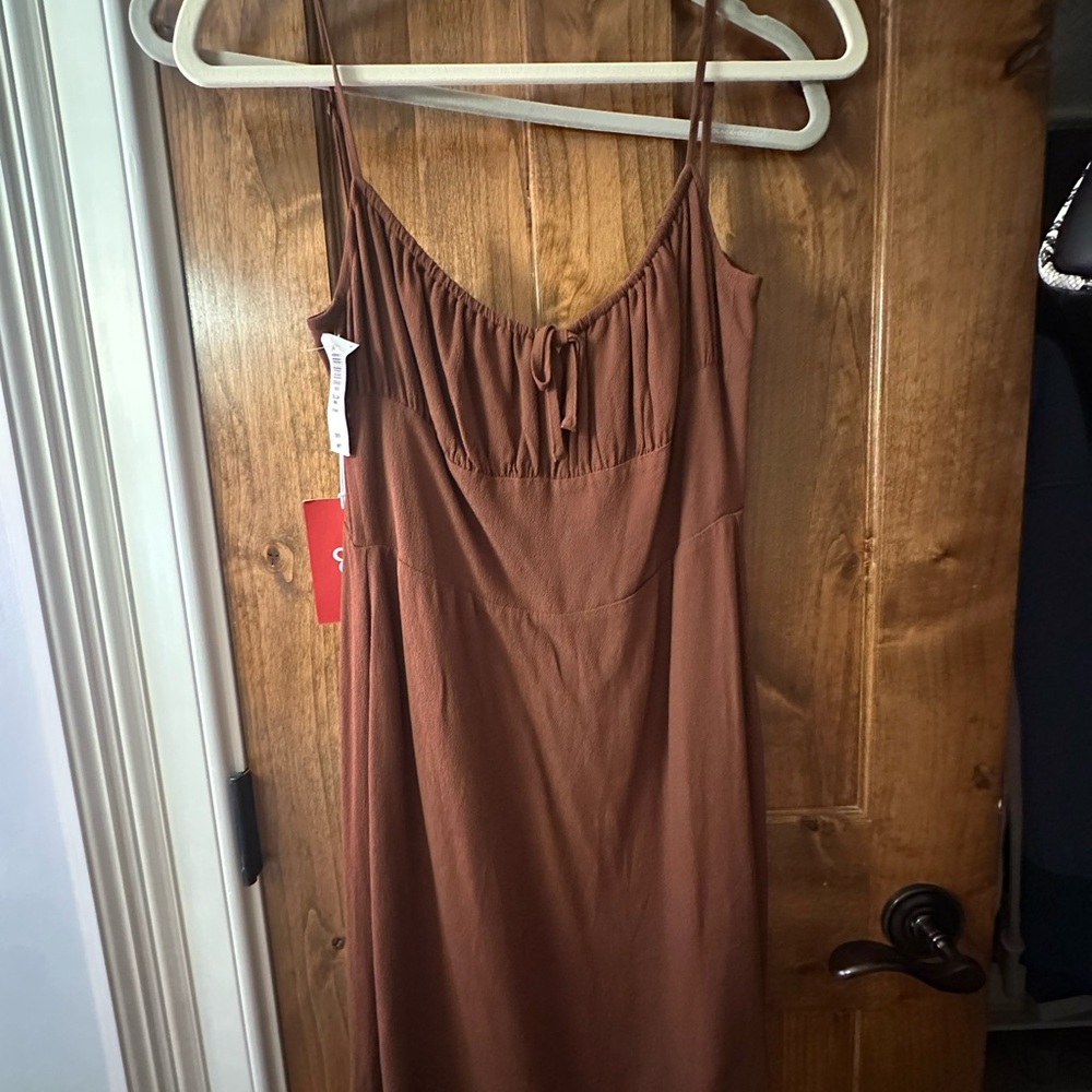 Elila Cognac Mini Dress